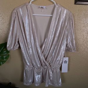 Wicked majesty champagne gold blouse